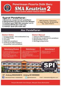 PPDB SMA Kesatrian 2 Semarang